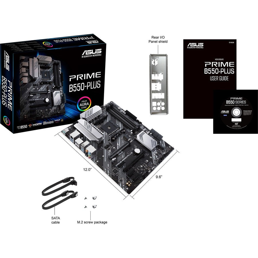 Carte mère de bureau Asus Prime B550-PLUS - Chipset AMD - Socket AM4 - ATX PRIME B550-PLUS