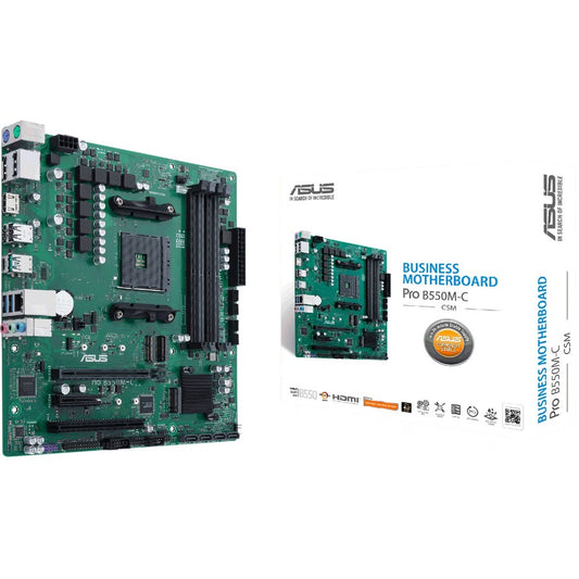 Carte mère de bureau Asus PRO B550M-C/CSM - Chipset AMD - Socket AM4 - Micro ATX PRO B550M-C/CSM
