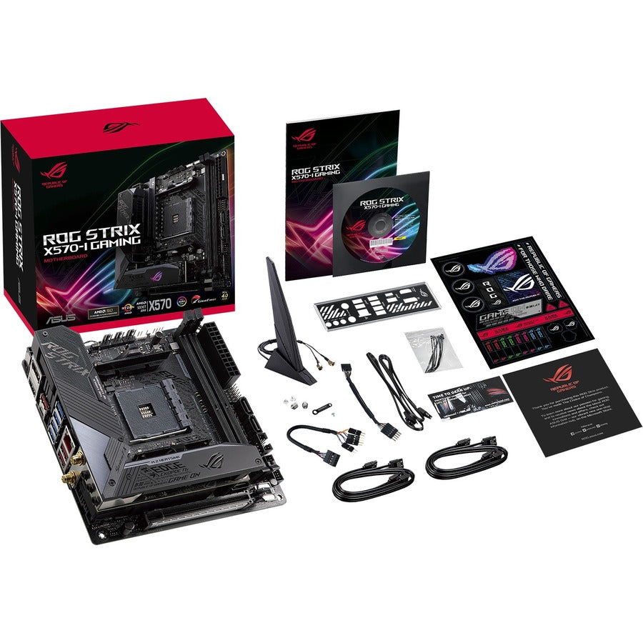 Carte mère de bureau gaming Asus ROG Strix Strix X570-I - Chipset AMD - Socket AM4 - Mini ITX ROG STRIX X570-I GAMING