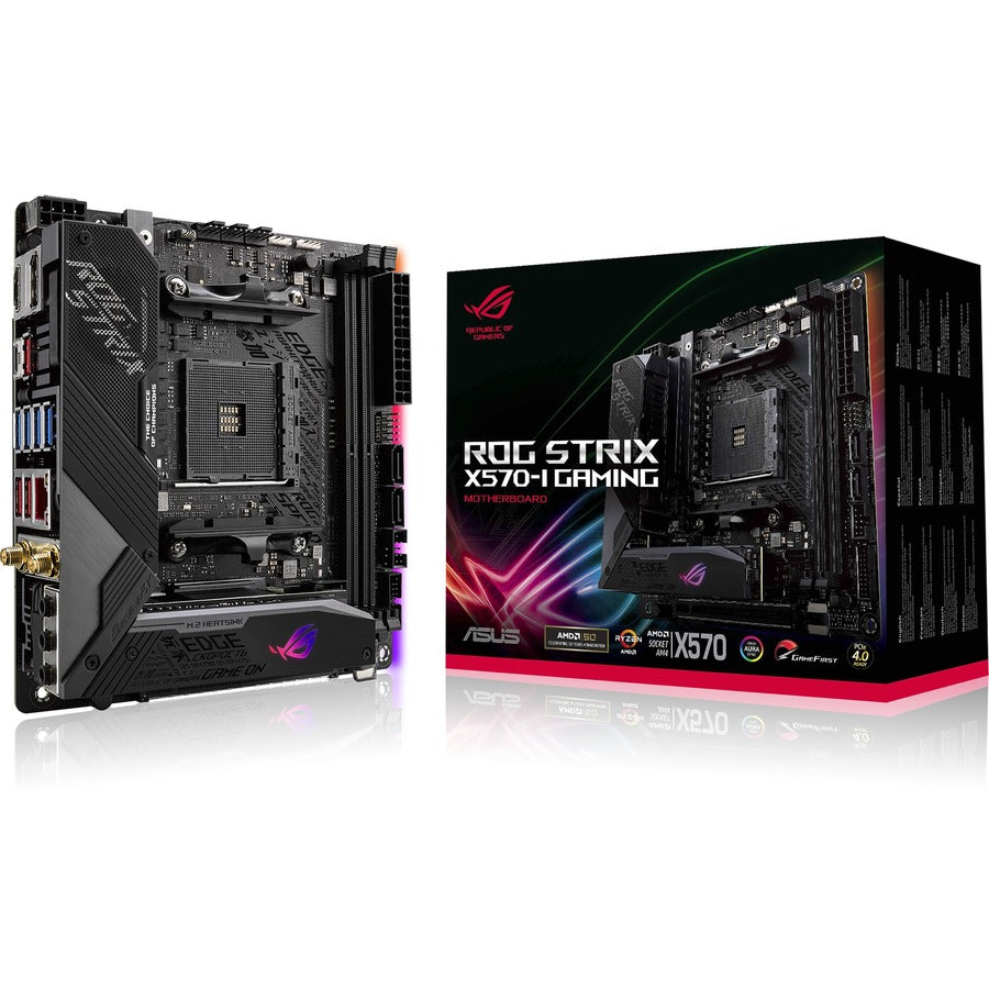 Carte mère de bureau gaming Asus ROG Strix Strix X570-I - Chipset AMD - Socket AM4 - Mini ITX ROG STRIX X570-I GAMING