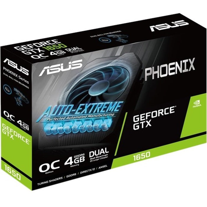 Carte graphique Asus NVIDIA GeForce GTX 1650 - 4 Go GDDR6 PH-GTX1650-O4GD6-P