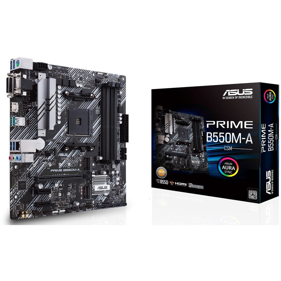 Carte mère de bureau Asus Prime B550M-A/CSM - Chipset AMD - Socket AM4 - Micro ATX PRIME B550M-A/CSM