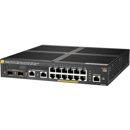 Aruba 2930F 12G PoE+ 2G/2SFP+ Switch JL693A