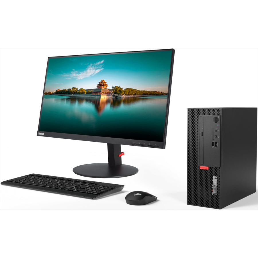Ordinateur de bureau Lenovo ThinkCentre M720e 11BD003GUS - Intel Core i3 9e génération i3-9100 3,60 GHz - 4 Go de RAM DDR4 SDRAM - Disque dur 1 To - Petit format - Noir 11BD003GUS