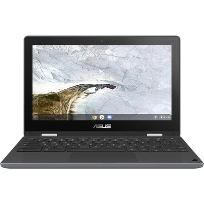 Asus Chromebook Flip C214 C214MA-Q1R-CB Chromebook tactile 11,6" - HD - 1366 x 768 - Intel Celeron N4020 Dual-core (2 Core) 1,10 GHz - 4 Go RAM - 32 Go Mémoire Flash - Gris foncé C214MA-Q1R-CB