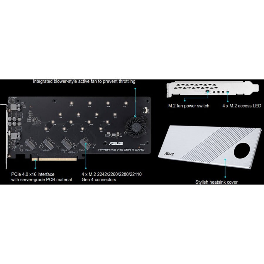 Adaptateur Asus M.2 vers PCI Express CARTE HYPER M.2 X16 GEN 4