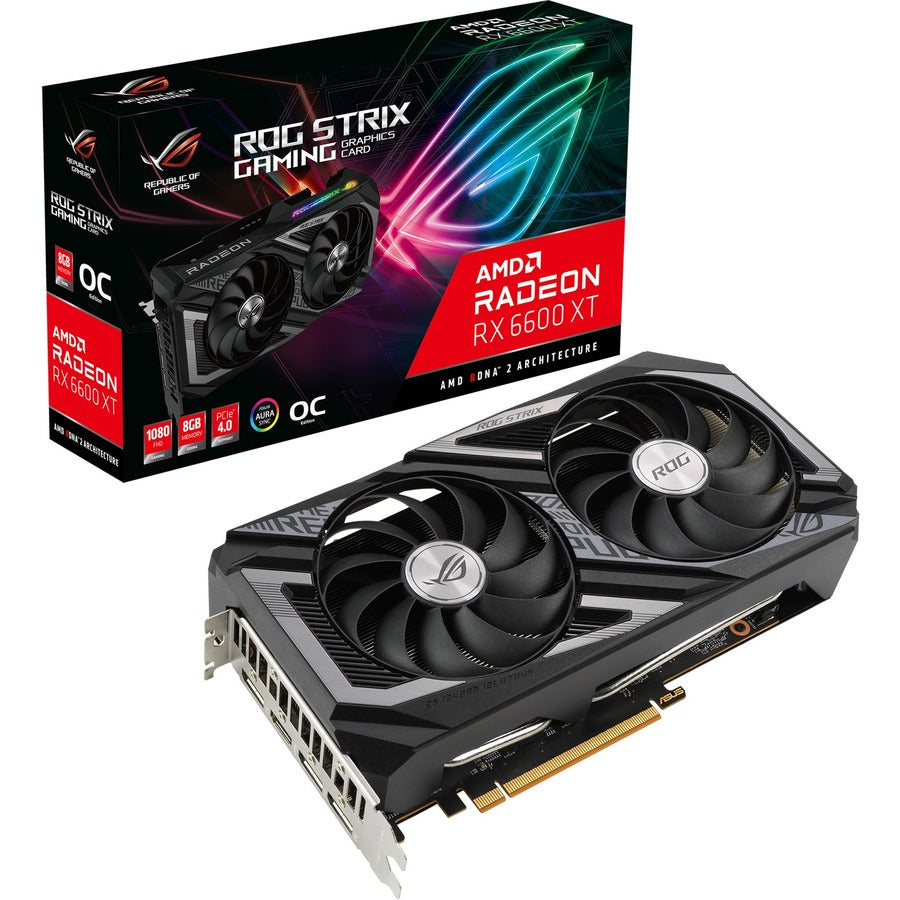 Carte graphique Asus ROG AMD Radeon RX 6600 XT - 8 Go GDDR6 ROG-STRIX-RX6600XT-O8G-GA