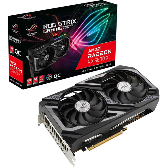 Carte graphique Asus ROG AMD Radeon RX 6600 XT - 8 Go GDDR6 ROG-STRIX-RX6600XT-O8G-GA
