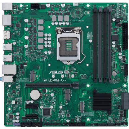 Carte mère de bureau Asus Q570M-C/CSM - Chipset Intel - Socket LGA-1200 - Mémoire Intel Optane compatible - Micro ATX PRO Q570M-C/CSM