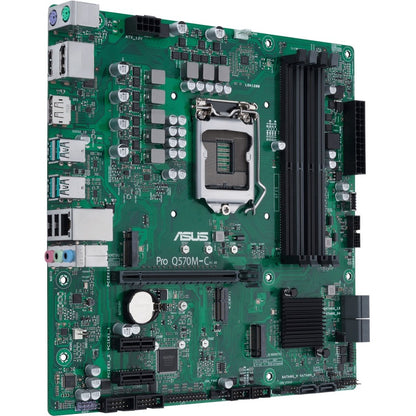 Carte mère de bureau Asus Q570M-C/CSM - Chipset Intel - Socket LGA-1200 - Mémoire Intel Optane compatible - Micro ATX PRO Q570M-C/CSM