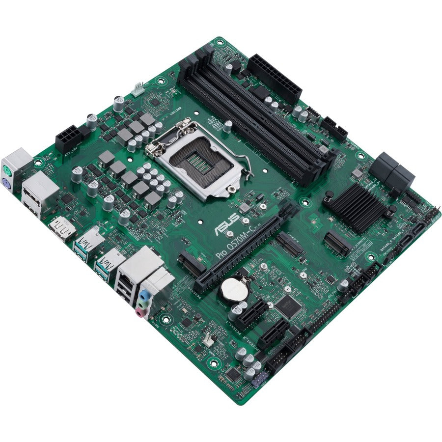 Carte mère de bureau Asus Q570M-C/CSM - Chipset Intel - Socket LGA-1200 - Mémoire Intel Optane compatible - Micro ATX PRO Q570M-C/CSM