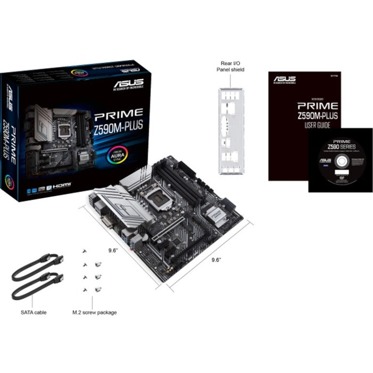 Carte mère de bureau Asus Prime Z590M-PLUS - Chipset Intel - Socket LGA-1200 - Mémoire Intel Optane compatible - Micro ATX PRIME Z590M-PLUS