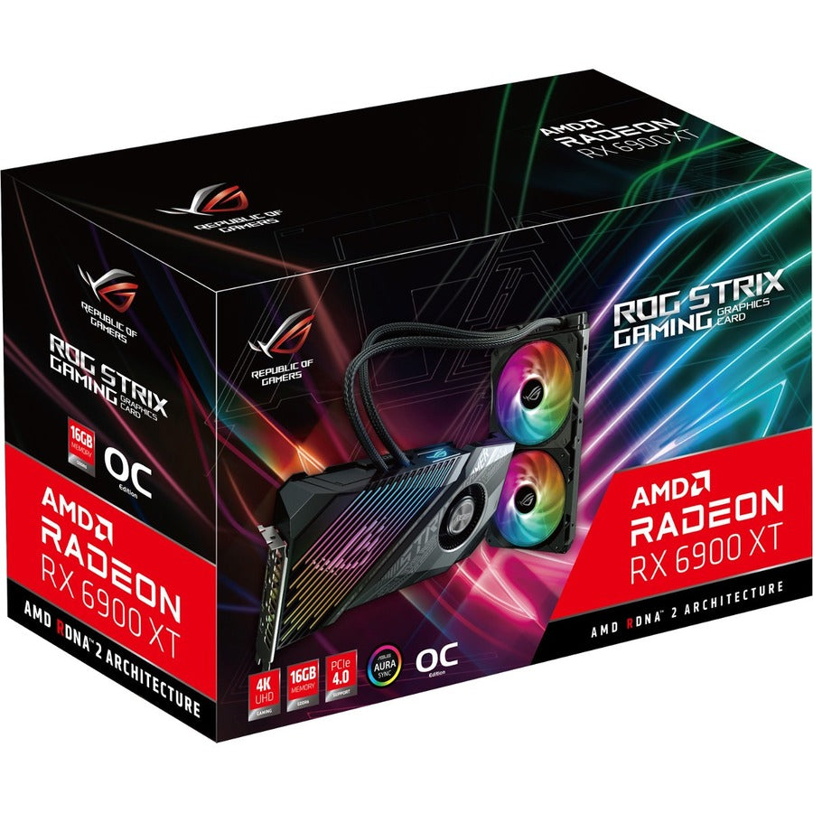 Carte graphique Asus ROG AMD Radeon RX 6900 XT - 16 Go GDDR6 ROG-STRIX-LC-RX6900XT-O16