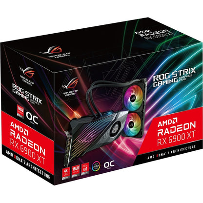 Carte graphique Asus ROG AMD Radeon RX 6900 XT - 16 Go GDDR6 ROG-STRIX-LC-RX6900XT-O16