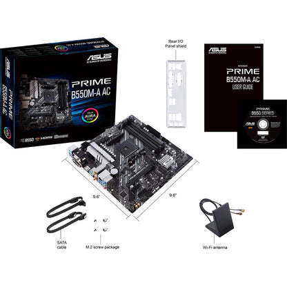 Carte mère de bureau Asus Prime B550M-A AC - Chipset AMD - Socket AM4 - Micro ATX PRIME B550M-A AC