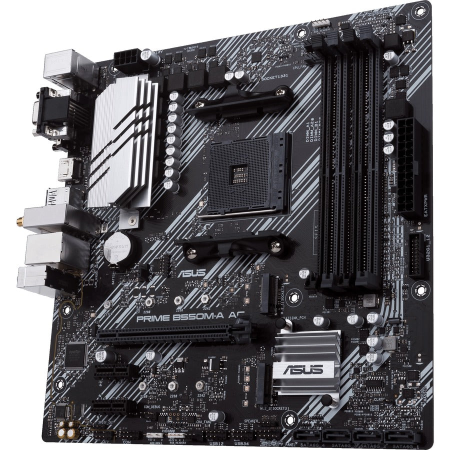 Carte mère de bureau Asus Prime B550M-A AC - Chipset AMD - Socket AM4 - Micro ATX PRIME B550M-A AC