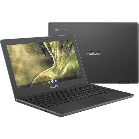 Asus Chromebook C204 C204MA-SS02-CB Ordinateur portable robuste 11,6" - HD - 1366 x 768 - Intel Celeron N4020 Dual-core (2 cœurs) 1,10 GHz - 4 Go de RAM - 32 Go de mémoire flash - Gris foncé C204MA-SS02-CB
