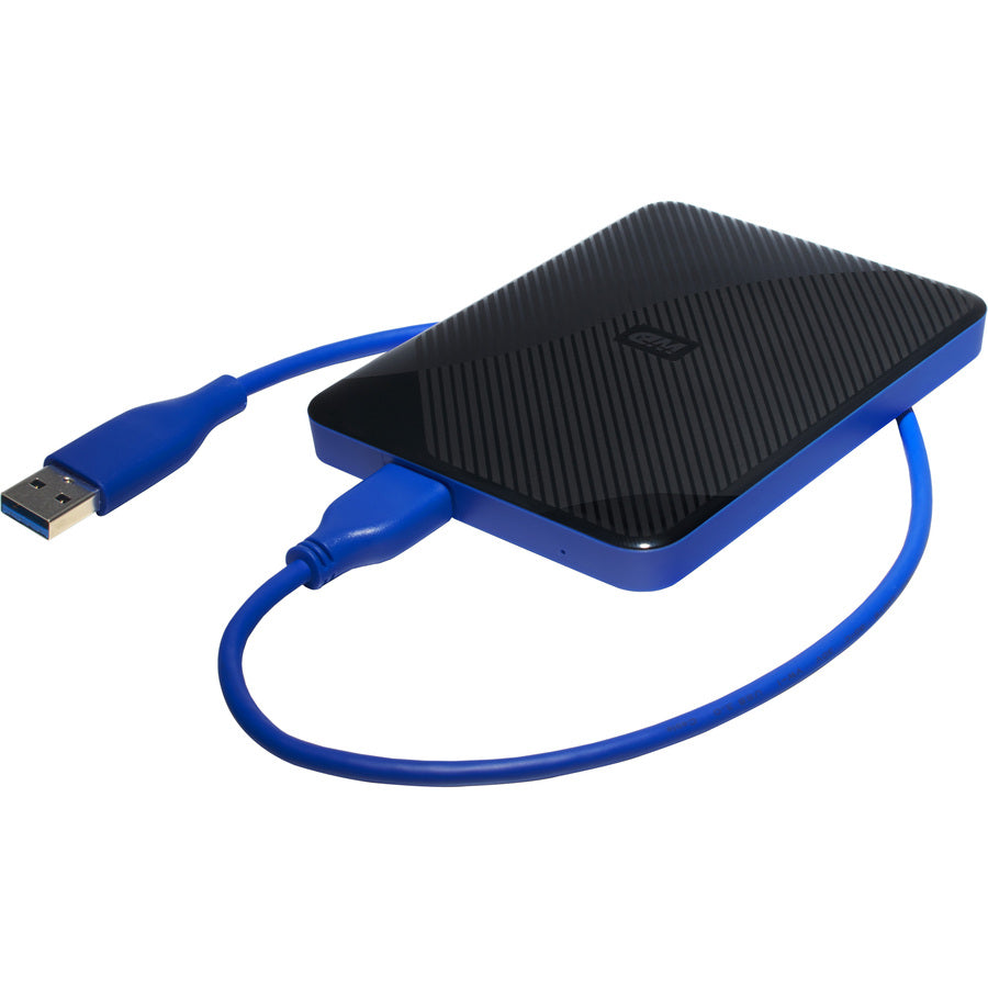 Disque dur externe portable WD WDBDFF0020BBK-WESN 2 To - 2,5" - Noir, Bleu WDBDFF0020BBK-WESN