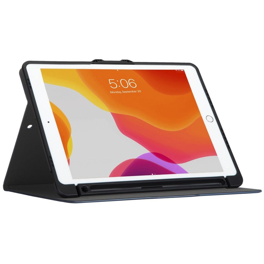 Targus Versavu THZ86302GL Carrying Case (Folio) for 10.2" to 10.5" Apple iPad (7th Generation), iPad (8th Generation), iPad (9th Generation), iPad Air, iPad Pro Tablet - Blue THZ86302GL