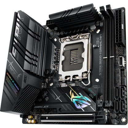 Carte mère de bureau gaming Asus ROG Strix B660-I GAMING WIFI - Chipset Intel B660 - Socket LGA-1700 - Mémoire Intel Optane compatible - Mini ITX ROGSTRIXB660-IGAMINGWIFI