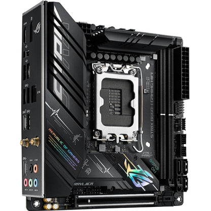 Carte mère de bureau gaming Asus ROG Strix B660-I GAMING WIFI - Chipset Intel B660 - Socket LGA-1700 - Mémoire Intel Optane compatible - Mini ITX ROGSTRIXB660-IGAMINGWIFI