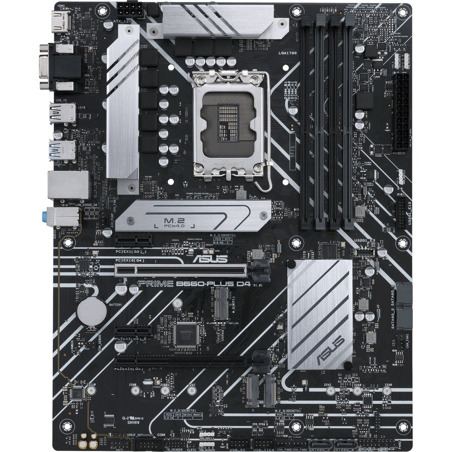 Carte mère de bureau Asus Prime B660-PLUS D4 - Chipset Intel B660 - Socket LGA-1700 - Mémoire Intel Optane compatible - ATX PRIME B660-PLUS D4