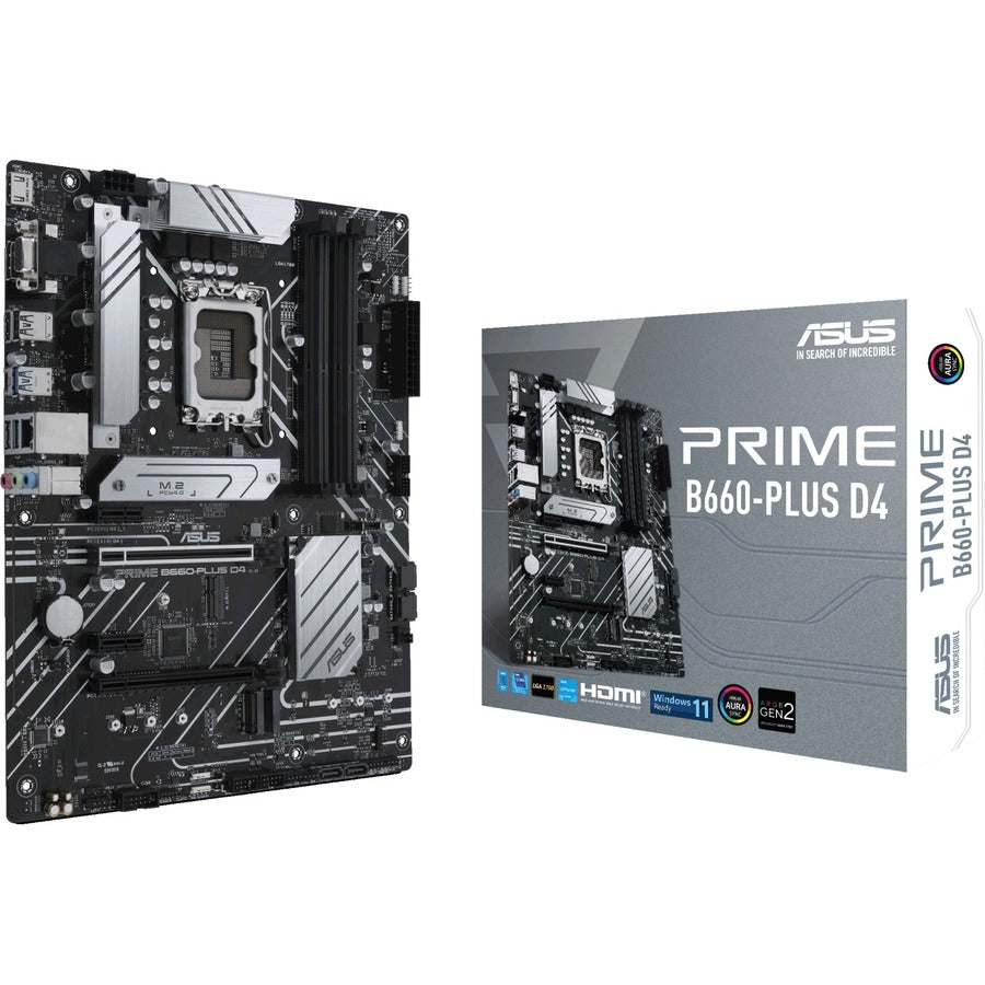 Carte mère de bureau Asus Prime B660-PLUS D4 - Chipset Intel B660 - Socket LGA-1700 - Mémoire Intel Optane compatible - ATX PRIME B660-PLUS D4