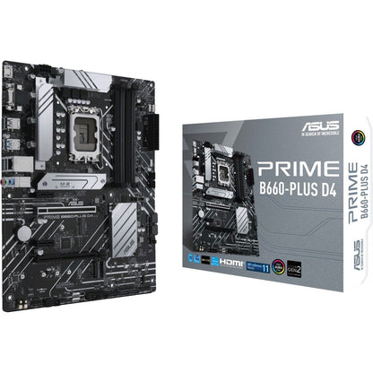 Carte mère de bureau Asus Prime B660-PLUS D4 - Chipset Intel B660 - Socket LGA-1700 - Mémoire Intel Optane compatible - ATX PRIME B660-PLUS D4
