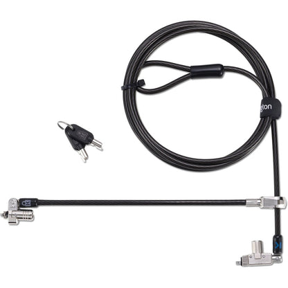 Câble de sécurité Kensington Slim N17 2.0 à double tête pour ordinateur portable pour emplacements en forme de coin K60508WW