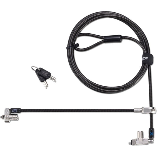 Câble de sécurité Kensington Slim N17 2.0 à double tête pour ordinateur portable pour emplacements en forme de coin K60508WW