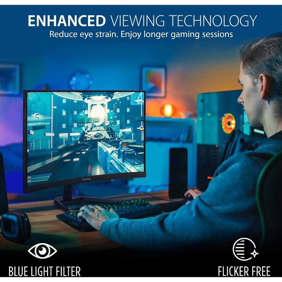 Écran Viewsonic 24", panneau MVA, résolution 1920 x 1080 VX2468-PC-MHD