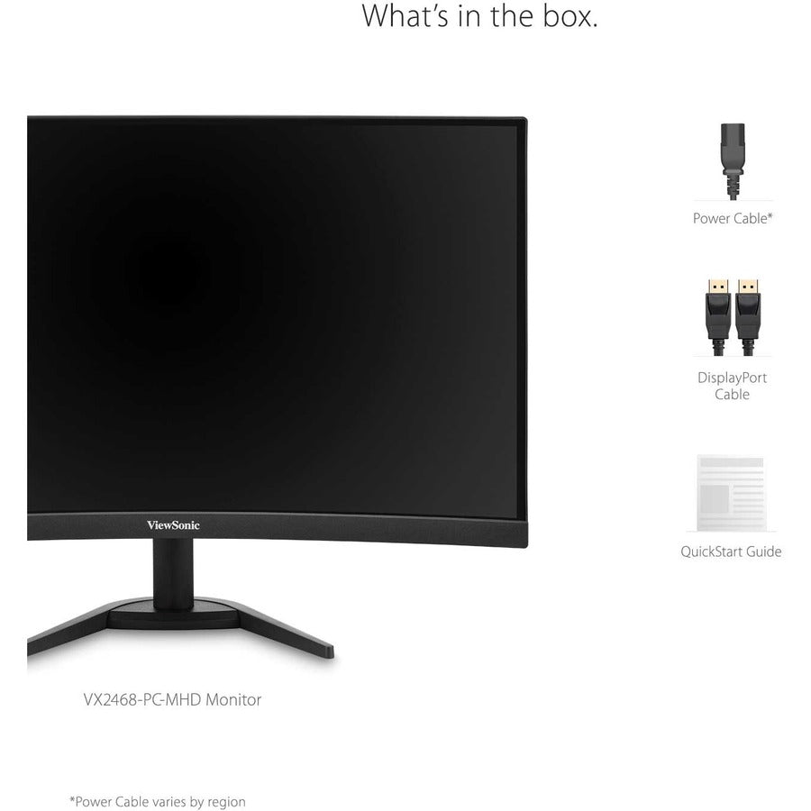 Écran Viewsonic 24", panneau MVA, résolution 1920 x 1080 VX2468-PC-MHD