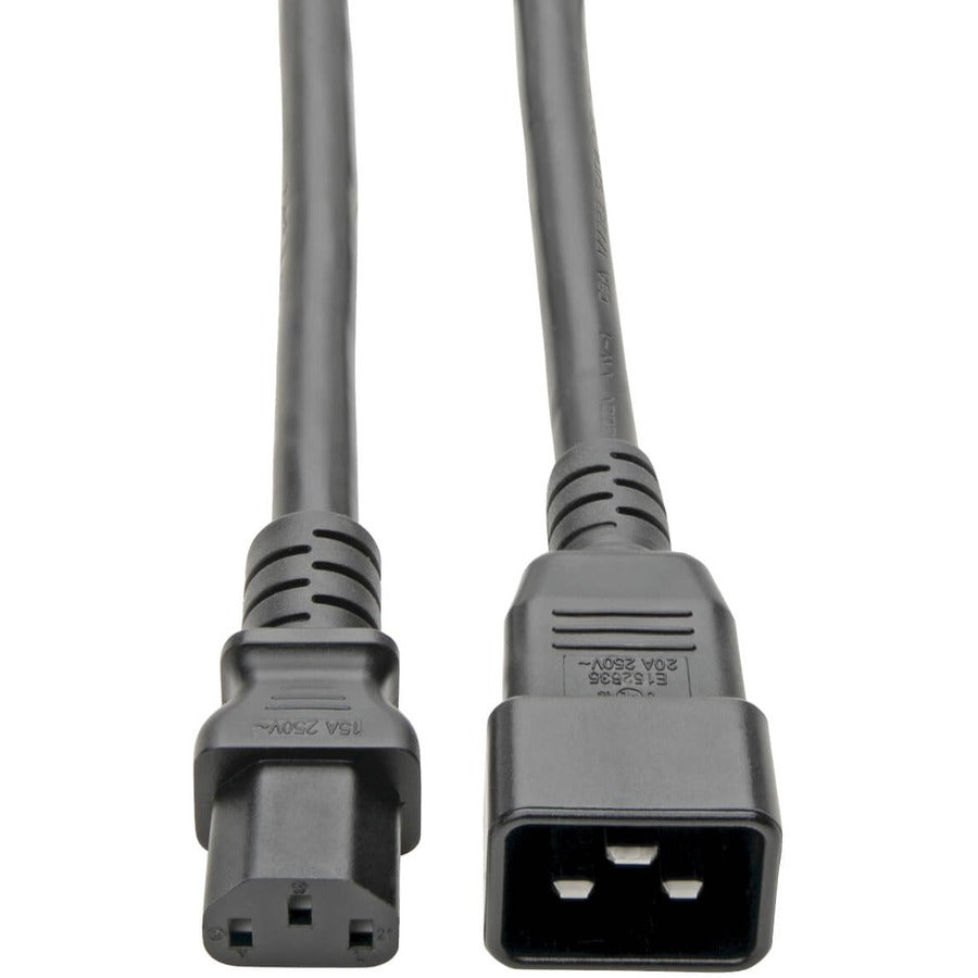 Câble d'alimentation PDU Tripp Lite 7 pieds C13 à C20 robuste 15 A 12 AWG 7' P032-007