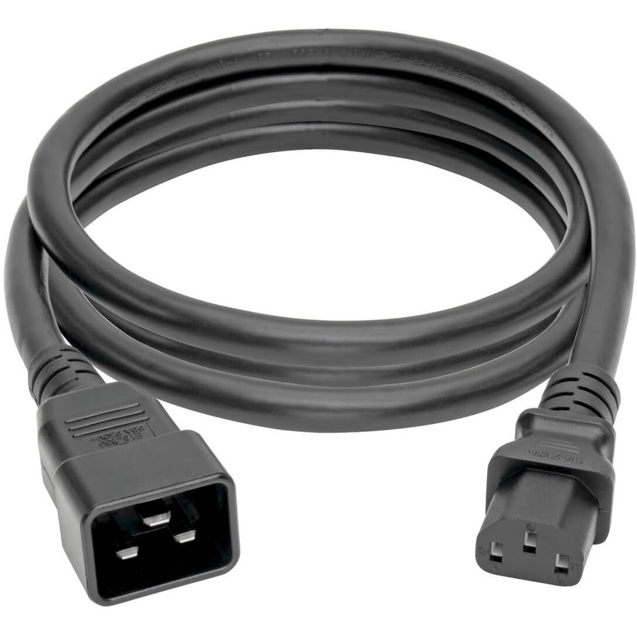 Câble d'alimentation PDU Tripp Lite 7 pieds C13 à C20 robuste 15 A 12 AWG 7' P032-007