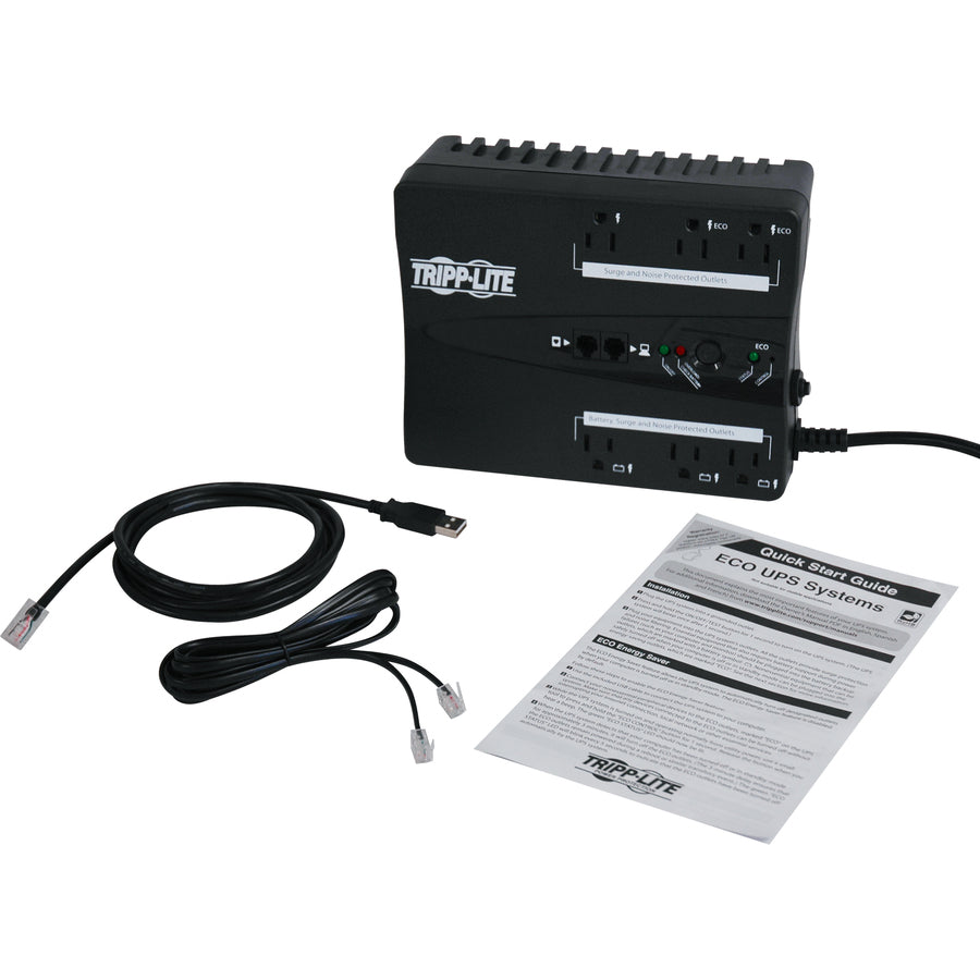 Système d'alimentation sans coupure tripp lite ultra-haute efficacité série ECO ECO350UPS