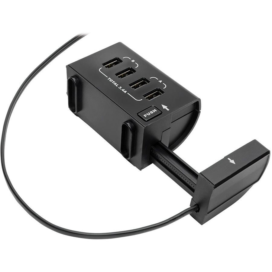 Multiprise avec parasurtenseur Tripp Lite 6 prises avec 4 ports de chargement/synchronisation USB - 6 x NEMA 5-15R, 4 x USB - 1800 VA - 1080 J - Entrée 120 V CA TLP66USBR