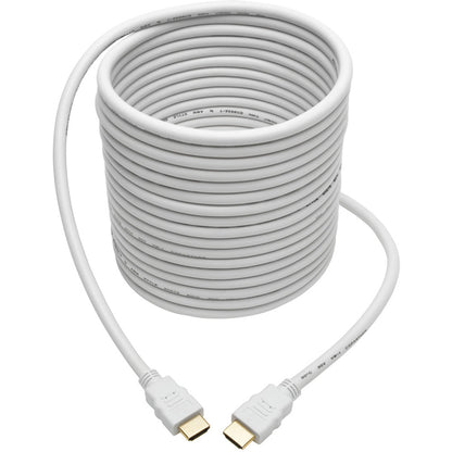 Câble HDMI haute vitesse Tripp Lite avec vidéo et audio numériques, HD 1080p (M/M), blanc, 25 pi P568-025-WH
