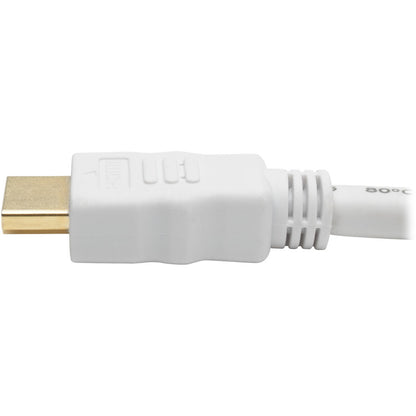Câble HDMI haute vitesse Tripp Lite avec vidéo et audio numériques, HD 1080p (M/M), blanc, 25 pi P568-025-WH