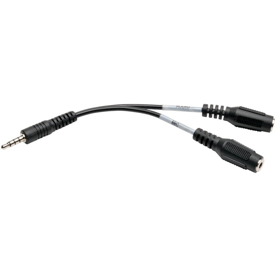 Répartiteur audio Tripp Lite 6 pouces 2x3 positions vers 4 positions 3,5 mm 6" P318-06N-MFF