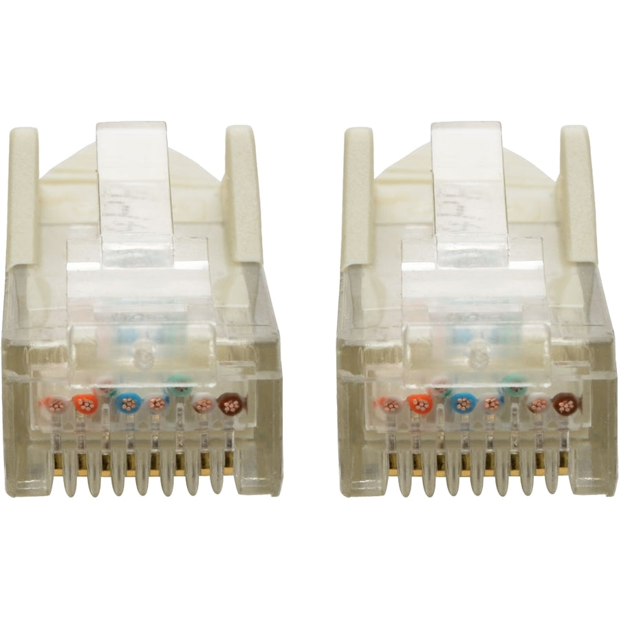 Câble de raccordement UTP moulé sans accroc Cat6 Gigabit Tripp Lite (RJ45 M/M), blanc, 6 pi N201-006-WH