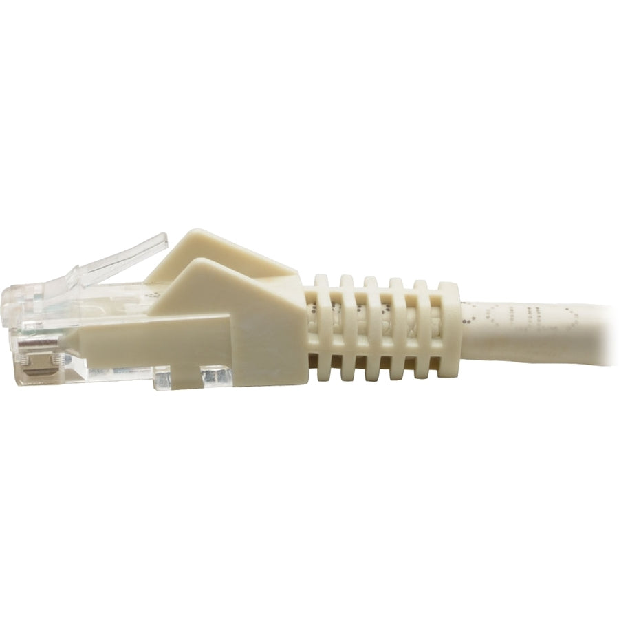 Câble de raccordement UTP moulé sans accroc Cat6 Gigabit Tripp Lite (RJ45 M/M), blanc, 6 pi N201-006-WH