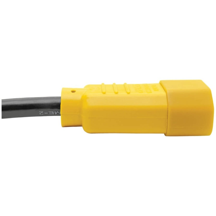 Câble d'extension de cordon d'alimentation Tripp Lite 6 pieds C14 à C13 robuste jaune 15 A 14 AWG 6' P005-006-YW