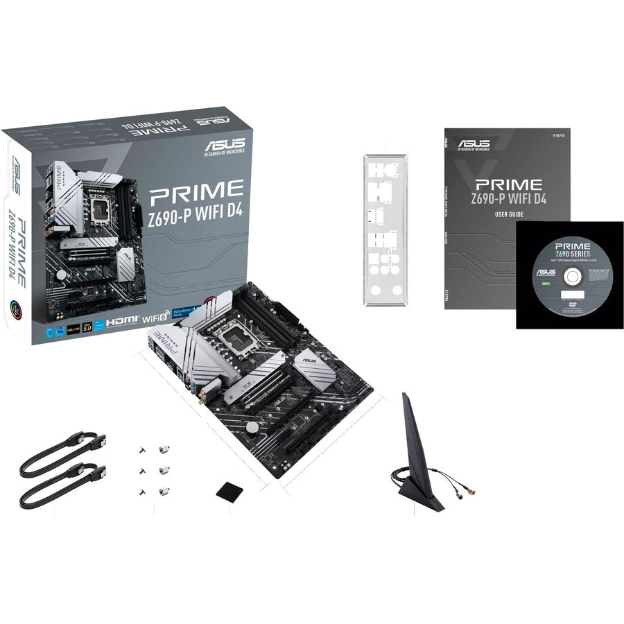 Carte mère de bureau Asus Prime Z690-P WIFI D4 - Chipset Intel Z690 - Socket LGA-1700 - Mémoire Intel Optane compatible - ATX PRIME Z690-P WIFI D4