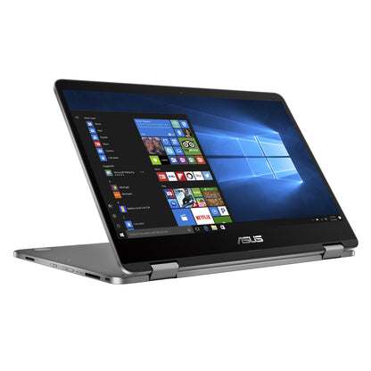Asus VivoBook Flip 14 J401MA J401MA-SS01T-CB Ordinateur portable convertible 2 en 1 à écran tactile 14" - HD - 1366 x 768 - Intel Celeron N4020 Dual-core (2 cœurs) 1,10 GHz - 4 Go de RAM totale - 64 Go de mémoire flash - Gris clair J401MA-SS01T-CB