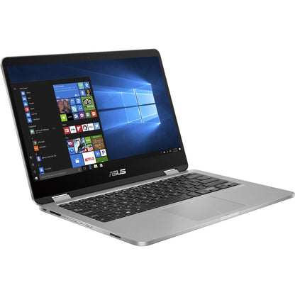 Asus VivoBook Flip 14 J401MA J401MA-SS01T-CB Ordinateur portable convertible 2 en 1 à écran tactile 14" - HD - 1366 x 768 - Intel Celeron N4020 Dual-core (2 cœurs) 1,10 GHz - 4 Go de RAM totale - 64 Go de mémoire flash - Gris clair J401MA-SS01T-CB