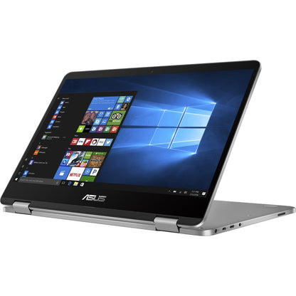 Asus VivoBook Flip 14 J401MA J401MA-SS01T-CB Ordinateur portable convertible 2 en 1 à écran tactile 14" - HD - 1366 x 768 - Intel Celeron N4020 Dual-core (2 cœurs) 1,10 GHz - 4 Go de RAM totale - 64 Go de mémoire flash - Gris clair J401MA-SS01T-CB