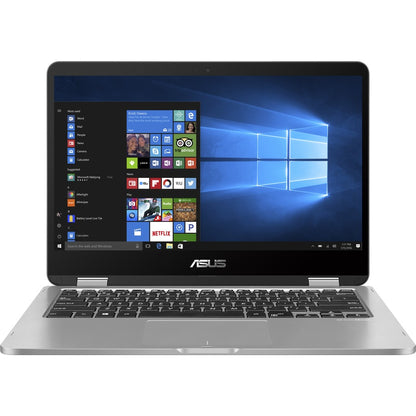 Asus VivoBook Flip 14 J401MA J401MA-SS01T-CB Ordinateur portable convertible 2 en 1 à écran tactile 14" - HD - 1366 x 768 - Intel Celeron N4020 Dual-core (2 cœurs) 1,10 GHz - 4 Go de RAM totale - 64 Go de mémoire flash - Gris clair J401MA-SS01T-CB