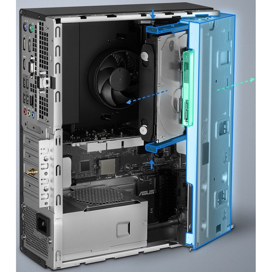 Asus ExpertCenter D700SD-Q73SRP Desktop Computer - Intel Core i7 12th Gen i7-12700 Dodeca-core (12 Core) 2.10 GHz - 16 GB RAM DDR4 SDRAM - 1 TB M.2 PCI Express NVMe 3.0 SSD - Small Form Factor - Black D700SD-Q73SRP