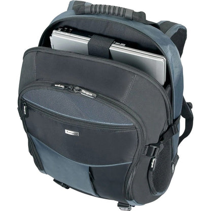 Targus Atmosphere TCB001CA Carrying Case (Backpack) for 17" to 18" Notebook - Black, Blue TCB001CA
