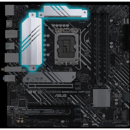 Carte mère de bureau Asus Prime B660M-A WIFI D4 - Chipset Intel B660 - Socket LGA-1700 - Mémoire Intel Optane compatible - Micro ATX PRIMEB660M-AWIFID4